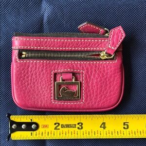 Dooney & Bourke Pink Leather Coin Purse